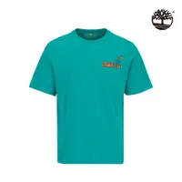 在飛比找PChome24h購物優惠-Timberland 中性哥倫比亞綠短袖印花T恤|A6QE9