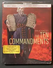 The Ten Commandments [ Limited Edition STEELBOOK ] (4K Ultra HD + Blu-ray) NEW
