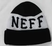 NEFF Men's Mate Acrylic Knit Beanie Black White New