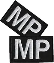 Vmcoatdu 2 Pieces MP Patch Military Police Brassard Tactical Army OCP Morale Embroidered Patch Badge Emblem with Hook and Loop Applique Patches
