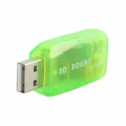 USB 5.1 to 3.5mm mic headphone Jack Stereo Headset 3D Sound Card Audio Adapter G