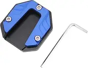 Motorcycle Side Stand Plate Pad, High Strength Kickstand Pad Plate Support Accessory, Motorcycle Kickstand Pad for Enhanced Stability(Blue)