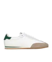 Saint Laurent Aston Lace-Up Sneakers 45,40.5,40,41.5,42.5,43.5,43 White/gray/emerald green