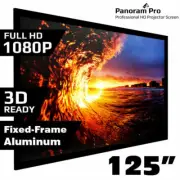 125" Inch Fixed Aluminum Frame Projector Screen Home Theatre HD TV Projection 3D