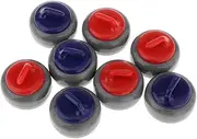 Perfeclan 8X Tabletop Curling Game Pucks Floating Curling Ball Kids Adults Travel Portable Sports Toy Replacement Shuffleboard Rollers