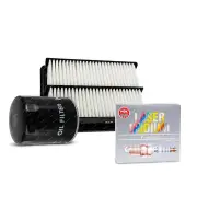 NGK Iridium Spark Plugs & NTK Air Oil Filter for Hyundai iX35 LM 2.0L 13-15