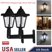 2/4Pcs Outdoor Garden Light Solar Powered Smart Light Sensor Waterproof Light
