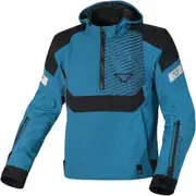 Macna Traffiq waterproof Motorcycle Textile Jacket, black-blue, Size L for Men Black Blue
