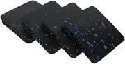 Toyvian 4pcs Exercise Pad for Treadmill Elliptical Anti-Vibration Noise Reduction Mat Non-Slip Floor Protection Thickened Shock Absorbing m