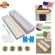 High-Quality Rectangular Soap Mold with Pine Wood Box - Ideal for DIY Soaps