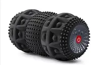 3Levels Intensity Vibration Ball Myofascial Roll Massage Roller Vibrating Massage Electric Muscle Fasciitis Myofascial Release,Black