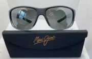 NEW UNUSED Maui Jim KAIWI CHANNEL Gray Black Stripe Gray Lens Sunglasses 840-11D