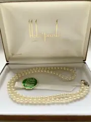 Vintage Hobe Pearls Necklace Made In Majorca Spain 22”