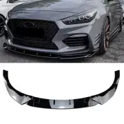 Front Spoiler Splitter Lip Kit For Hyundai I30N MK3 2017-2019 Gloss Black