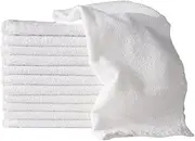 10 x 100g White SSS 100% Cotton Hand Towels Salon/Barber/Beauty/Gym/Hotel 35x75cm