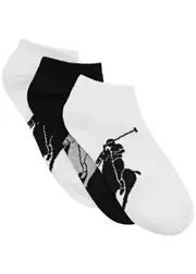Polo Ralph Lauren Logo-intarsia Stretch-cotton Socks - set of Three - White - One Size One Size