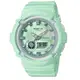 CASIO 卡西歐 Baby-G LA街頭設計 金屬光感雙顯手錶-薄荷綠 BGA-280-3A