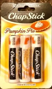 3 Count ChapStick Lip Care - Pumpkin Pie - Limited Edition Chap Stick