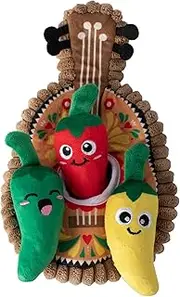 Fringe Studio Plush Dog Toy Set, Interactive Hide and Seek Play, Fiesta Till You Siesta, Pet Shop Collection (289226)