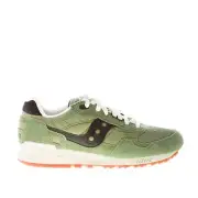 SAUCONY men shoes green suede and fabric Shadow 5000 sneaker black leather
