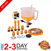 Smart Spill Proof Coolant Filling Funnel with Universal Adapters - 2L Capacity