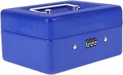 NULYLU Box Metal Cash Box with Combination Lock Portable Lockable Money Organizer for Cash and Valuables Secure Storage for Home and Office for Savings and Loose Change
