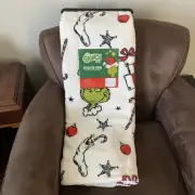 Dr. Seuss The Grinch Oversized Holiday Christmas Plush Throw Blanket 60" x 70"