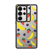 Galaxy S25 Ultra Impact Ring Stand Case Banana Berries
