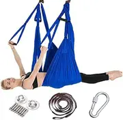 Yoga Hammock Set Air Silk Yoga Set Safe Deluxe Aerial Kit Yoga Anti Gravity Swing Sling Inverted Tool