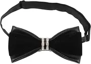 [BESPORTBLE] Sparkly Rhinestone Bow Tie Men's British Design Pre-tied Bowtie for Formal Wear