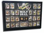 RICHMOND TIGERS AFL PREMIERSHIP HOLY GRAIL OFFICIAL AFL PRINT FRAMED MEMORABILIA