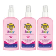 3 x Banana Boat Baby Sunscreen Lotion Spray Mild Gentle UVA/UVB SPF50+ 200ml