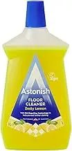 Astonish Zesty Lemon Floor Cleaner With Built In Dirt Repelling Technology To Prevent Stains & Protects Floors From Mud & Pet Stains - Concentrated Mop Solution For Tiles & Sealed Wood 1 Liter Bottle