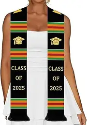 [SUNDECO] Affica Graduation Stole Class of 2025 Graduation Stole Sash, Latin Grad Sash Stole, 2025 Graduation Gifts for Men Women, Multi