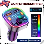 Car FM Transmitter Wireless Bluetooth Handsfree Kit MP3 Player Adapter Charger
