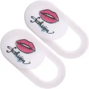 DOITOOL 2PCS Webcam Cover for Computer Phone Tablet Multi Functional Camera Protector with Cute Lip Design Durable Privacy Shield for Enhanced Security and Decoration