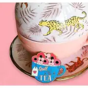 Spill the Tea Cup Enamel Pin