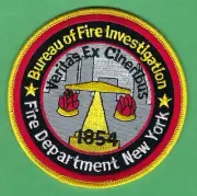 FIRE DEPARTMENT NEW YORK BUREAU OF FIRE INVESTIGATION PATCH