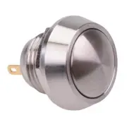 Stainless Steel Momentary Vandal Resistant Push Button Switch 2A SPST