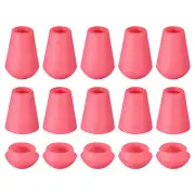 20Pcs Plastic Cord Lock Bell End Stopper Cord End Lock Rope Fastener, Rose Pink