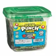 Sour Punch Twists, 3" Individually Wrapped Chewy Candy (3 Pack), 4 Fruity Flavor