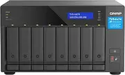 QNAP TVS-h874-i5-32G Intel Core i5 Processor 32 GB RAM PCIe Gen 4 NAS for Virtualization Applications - Black - Metal - Floor Mount, Tabletop - Compatible with Desktop