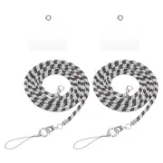 2Pcs Replacement Purse Strap, Crystal Bag Handle Sparkly Replacement,White Black