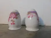 Spode Irene Vintage China Salt Pepper Shakers, S&P holes, Old Stamp