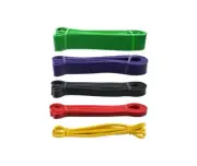 Set of 5 Heavy Duty Resistance Band Loop Power Gym Fitness Exercise Yoga Workout