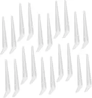 Luxshiny 20Pcs Triangle Shelf Brackets for Wall DIY Floating Shelf Support Heavy Duty Design for Use for Kitchen Bathroom and More Storage
