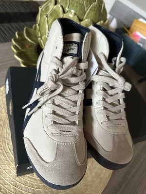Onitsuka Tiger Mexico 66 mid runner, birch/indian ink, size 8 Woman