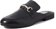 [Steve Madden] Women's Kandi Slip-on Loafer, Black Leather, 9.5