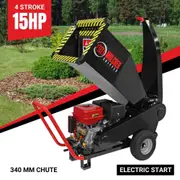 BBT 9000 Series 15/20hp Petrol 420cc Electric Start Wood Chipper - 2-Year Warranty