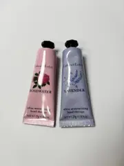 NEW Sealed Crabtree & Evelyn Lavender Rose Water .9 oz Hand Therapy Lotion Lot 2